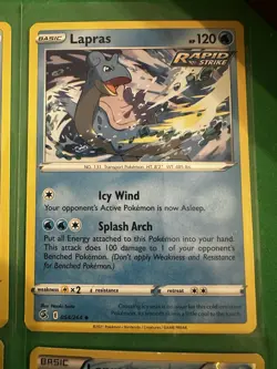 Pokemon Lapras Card Lot EX Reverse Holo Breakpoint Chilling Reign 6 Cards - Image 5