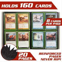 Monster 4 Pocket Trading Card Album Holofoil White Binder, Anti Theft & Anti - Image 3