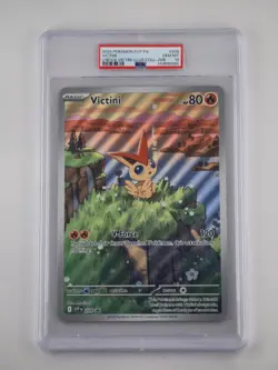 Pokemon SVP EN-SV Black Star Promo 208 Victini Unova Illustration Jumbo Card - Image 1