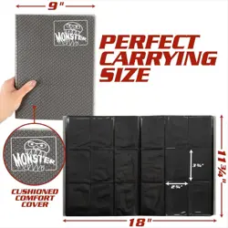 9 Pocket Trading Card Binder Holofoil Green Album w Side Loading Pockets - Image 4