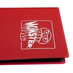 4 Pocket Trading Card Album Holofoil Red Binder w Padded Side Loading Pockets - Image 4