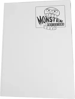 Monster 9 Pocket Trading Card Album Matte White Binder, Anti Theft & Anti Drop - Image 2