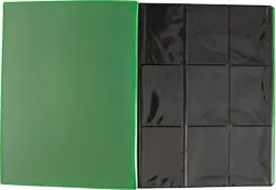 Monster Binder 9 Pocket Side Loading Trading Card Album Matte Green Holds 360 - Image 5