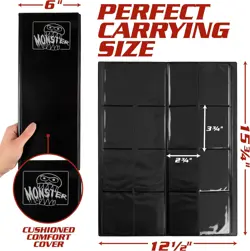 Monster 8 Pocket Trading Card Album Holofoil Red Binder, Anti Theft & Anti Drop - Image 2