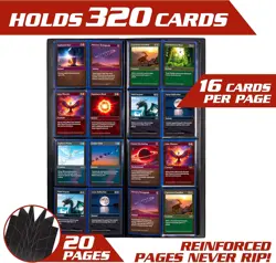 Monster 8 Pocket Trading Card Album Holofoil Red Binder, Anti Theft & Anti Drop - Image 3
