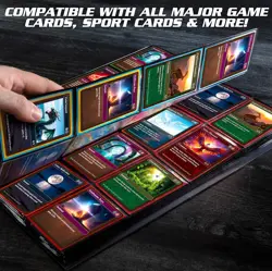 Monster 8 Pocket Trading Card Album Holofoil Red Binder, Anti Theft & Anti Drop - Image 5