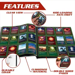 Monster XL White Zodiac 12 Pocket Trading Card Album Binder Holds 480 TCG Cards - Image 4