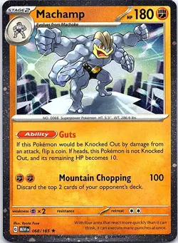 Machamp (Cosmos Holo) Holo Rare Miscellaneous Cards & Products 068/165 NM - Image 1
