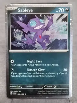 Sableye Cosmos Holo Rare Holo Scarlet & Violet Promo Cards 136/193 NM - Image 1