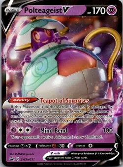 Polteageist V Holo Promo SWSH: Sword & Shield Promo Cards SWSH021 NM - Image 1