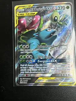 Celebi & Venusaur GX SM167 Sun & Moon Tag Team Black Star Promo Pokemon NM/MINT - Image 3