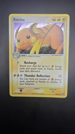Raichu 12/112 — Near Mint — EX Fire Red Leaf Green — Holo Vintage Pokemon Card - Image 2