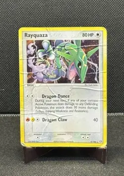 Pokemon TCG Rayquaza EX Emerald Holo Card 9/106 HP - Image 1