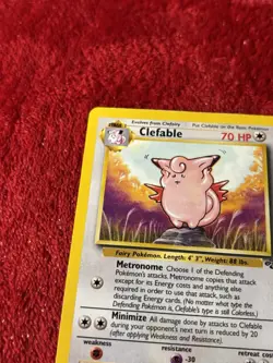 Clefable 17/64 Jungle Non Holo Wotc Vintage Pokemon Card Played - Image 3