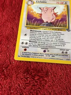 Clefable 17/64 Jungle Non Holo Wotc Vintage Pokemon Card Played - Image 4