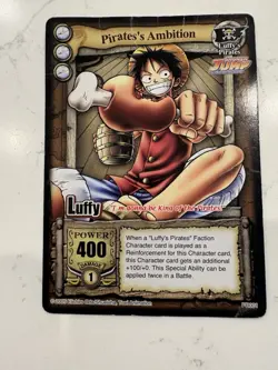 2005 One Piece CCG Promotional Cards Shonen Jump October Issue Pirate's Ambition - Image 1