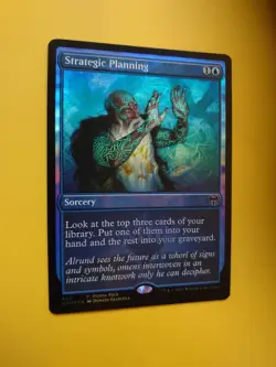 MTG Card. Strategic Planning FOIL Sorcery Kaldheim Promo PAck - Image 3