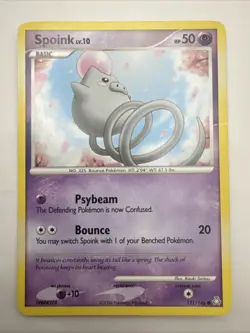 Spoink 121/146 Legends Awakened Pokemon Card 2008 - Image 1