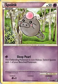Spoink 77/102 Triumphant Pokemon Card TCG - Image 1