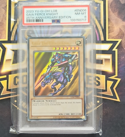 Yu-Gi-Oh! LOB 25th Anniv Gaia The Fierce Knight UR Foil PSA 8 lob en006 - Image 1