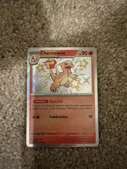 Pokemon TCG Charmeleon Card Scarlet & Violet Paldean Fates 110/091 Baby Shiny - Image 1