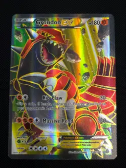 Groudon EX Full Art 150/160 - Holo Pokemon TCG Card Rare - Image 1