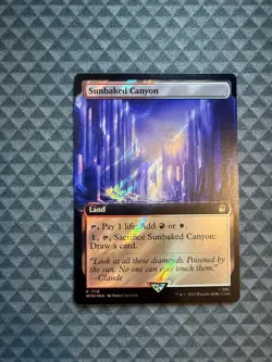 MTG Sunbaked Canyon #1110 Surge Foil Extended Art Rare UB: Doctor Who (WHO) - Image 1