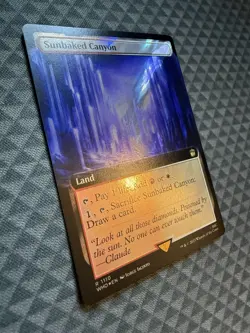 MTG Sunbaked Canyon #1110 Surge Foil Extended Art Rare UB: Doctor Who (WHO) - Image 2