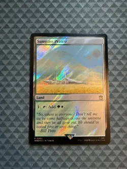 MTG Sungrass Prairie #0902 Surge Foil Rare Universes Beyond: Doctor Who (WHO) - Image 1