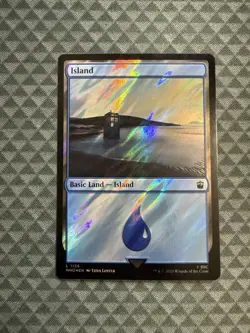 MTG Island #1158 Surge Foil Basic Land Universes Beyond: Doctor Who (WHO) - Image 1