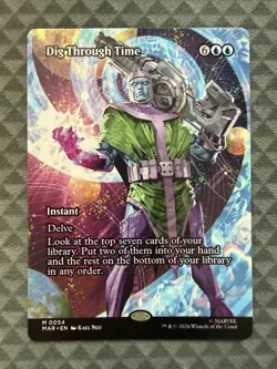 MTG Dig Through Time #0054 Borderless Mythic Marvel Universe Eternal-Legal (MAR) - Image 2