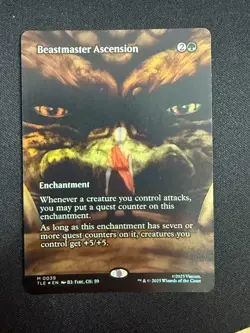 Beastmaster Ascension (BORDERLESS FOIL) - Avatar (MTG) NM - Image 1