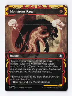 Monstrous Rage 0045 (U) MTG Secrets of Strixhaven: Mystical Archive (SOA) - Image 1