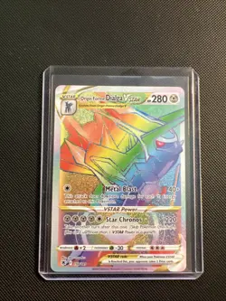 Pokemon Origin Forme Dialga VSTAR 198/189 Astral Radiance Rainbow Secret Rare NM - Image 1