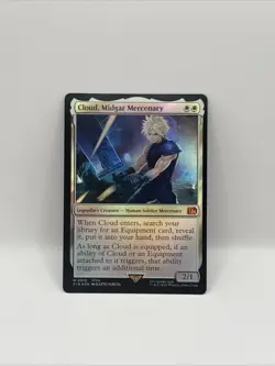 Cloud, Midgar Mercenary Foil M 0010 NM Magic The Gathering Final FantasyVII TCG - Image 1