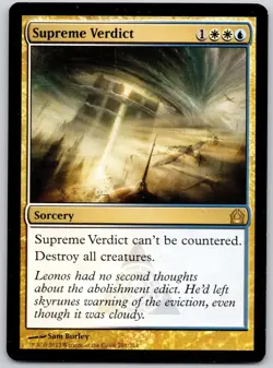 Supreme Verdict 201 Rare Return to Ravnica Magic: The Gathering Lightly Played - Image 1