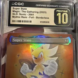 MTG Super State Foil SLD Sonic Friends & Foes Borderless CGC 10 Pristine 🔥 - Image 4