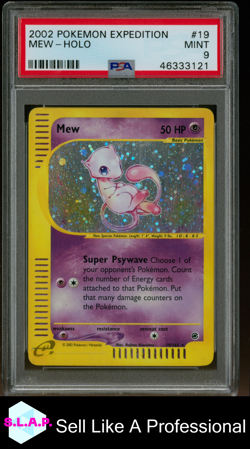 MEW-HOLO POKEMON EXPEDITION 2002 19 PSA 9 - Image 1
