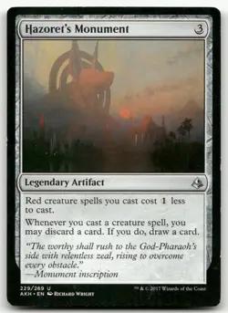 Hazoret's Monument #229 (MP) Amonkhet AKH Magic MTG - Image 1