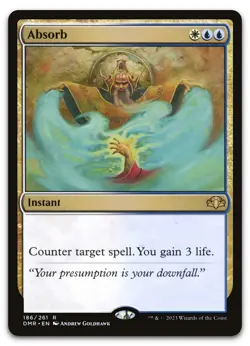 Absorb #186 (NM) Dominaria Remastered DMR Magic MTG - Image 1