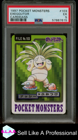 EXEGGUTOR CARDDASS POCKET MONSTERS CARDDASS 1997 103 PSA 5 - Image 1