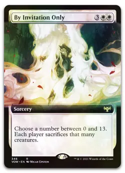 By Invitation Only (Extended Art) #346 (Foil) (NM) Crimson Vow VOW Magic MTG - Image 1