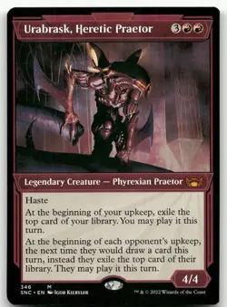 Urabrask, Heretic Praetor (Showcase) #346 (NM) Streets New Capenna SNC Magic MTG - Image 1