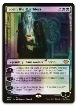 Sorin the Mirthless #131 (Foil) (NM) Crimson Vow VOW Magic MTG - Image 1