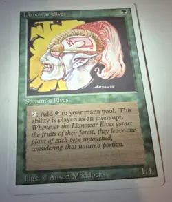 Llanowar Elves ~ Revised [ Excellent Condition ] [ Magic MTG ] - Image 1