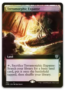 Terramorphic Expanse (Extended Art) #712 (Foil) NM Commander Legends Magic MTG - Image 1