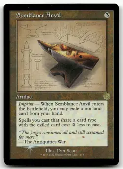Semblance Anvil (Schematic) #115 (Foil) (LP) Brothers' War BRR Magic MTG - Image 1