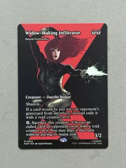 Widow-Making Infiltrator (Dauthi Voidwalker) 63 Borderless Mythic MTG Marvel NM - Image 1