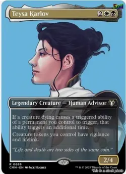 Teysa Karlov (Foil, Borderless, #688, NM) Commander Masters (CMM), MTG - Image 1