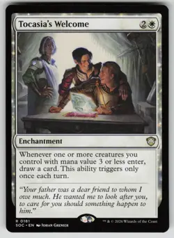 Tocasia's Welcome Rare Commander: Secrets of Strixhaven 181 MTG Near Mint 2026 - Image 1